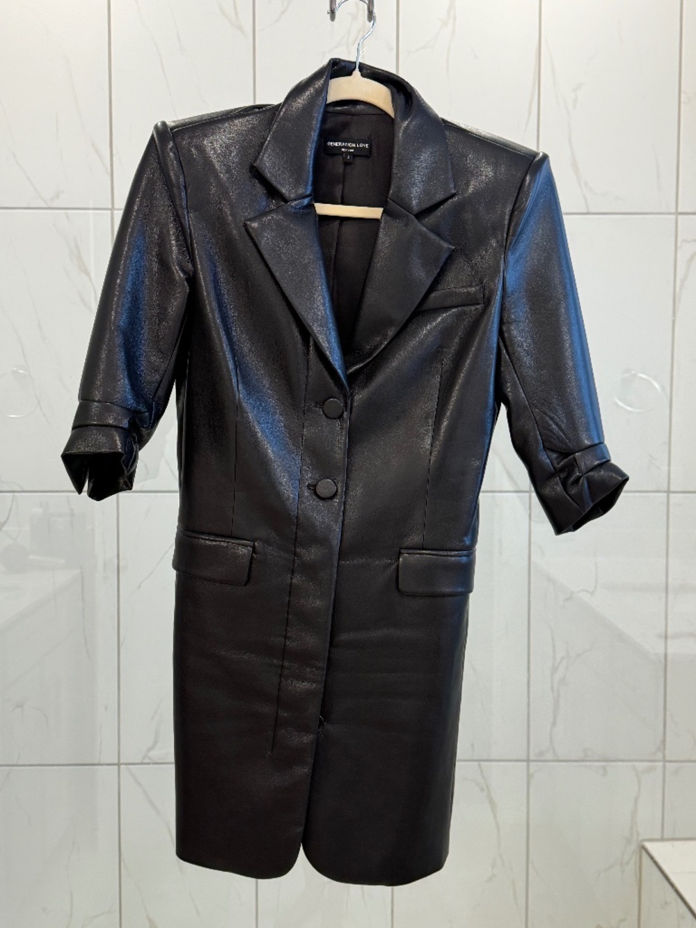 Generation Love Faux Leather Dress
